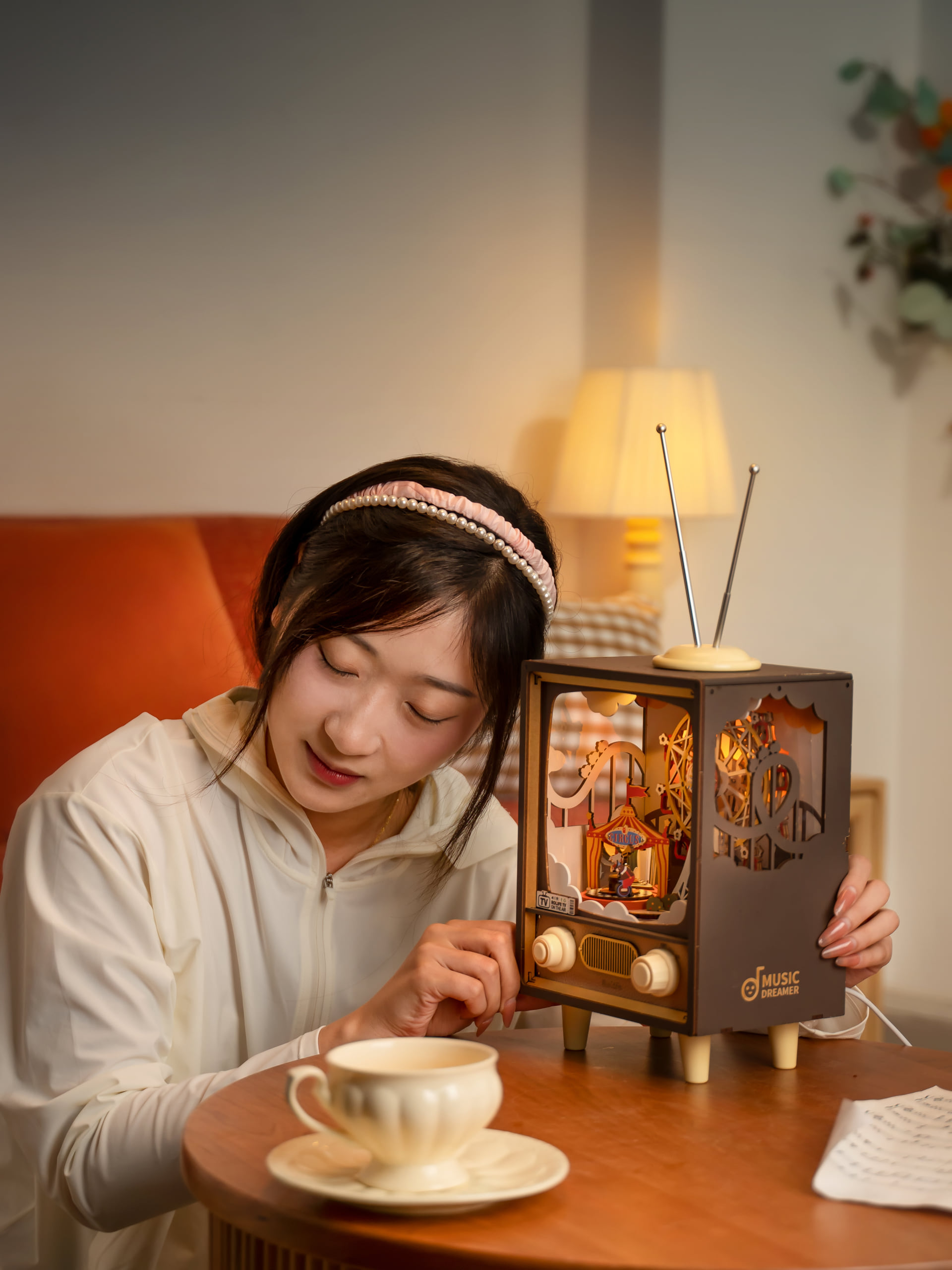 Detailed miniature exhibition scene